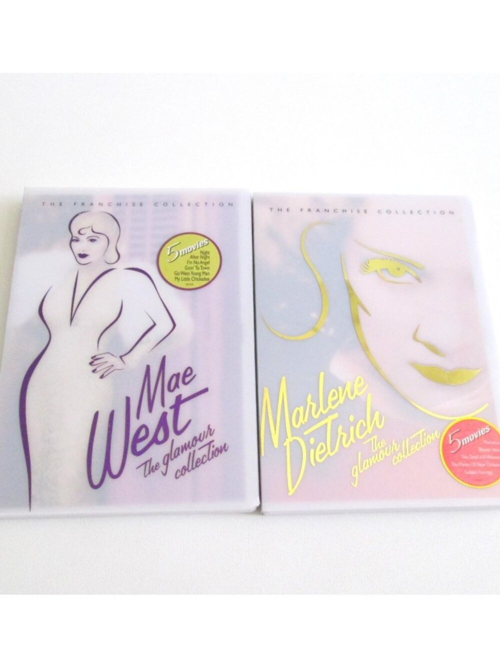 The Franchise Glamour Collection 2 DVD Lot Mae West Marlene Dietrich 5 Movies